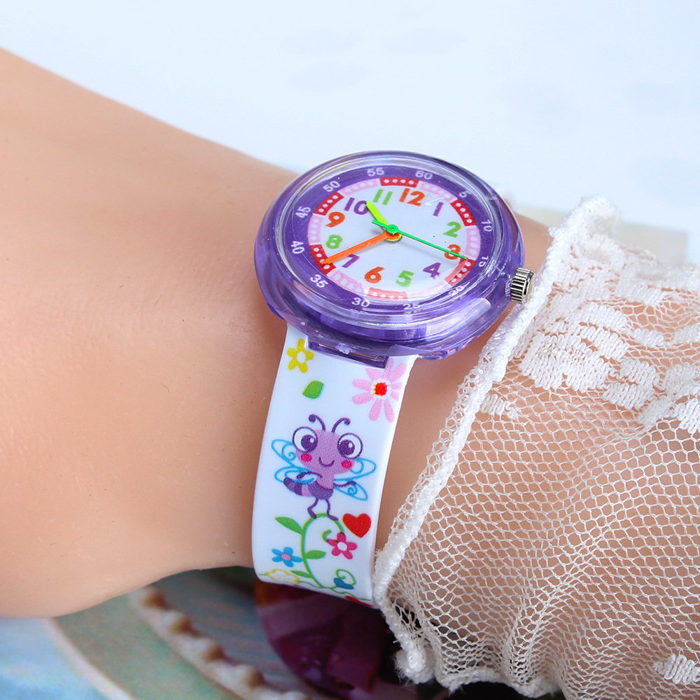 Casual Solid Color Buckle Quartz Kids Watches display picture 4