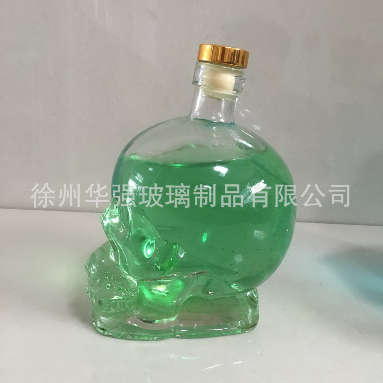 创意喷涂骷髅头玻璃把杯 复古饮料瓶 把手杯 个性订做水杯