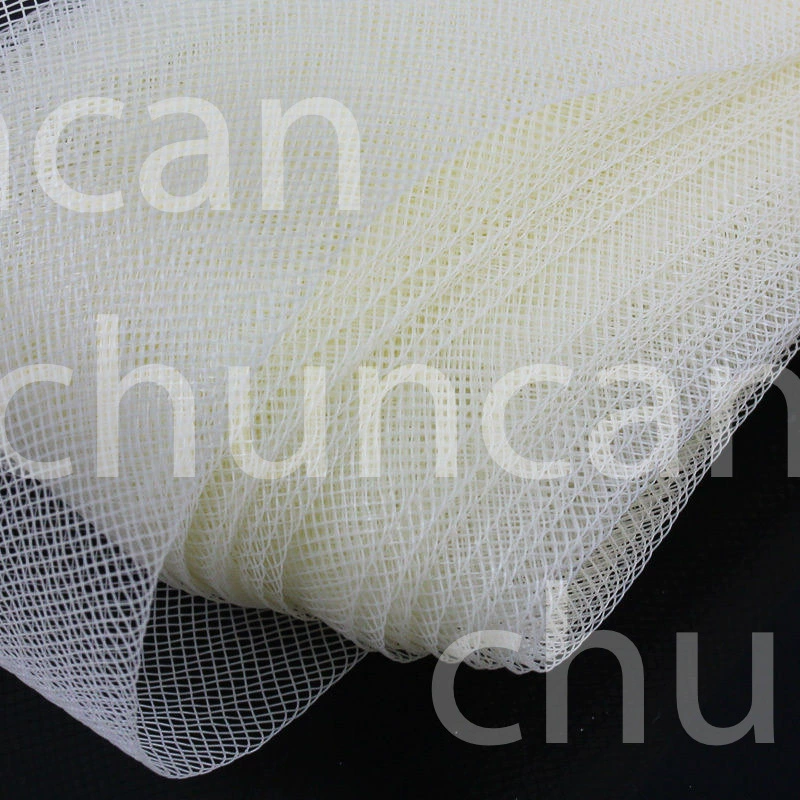 4cm elastic stretch mesh with horsehair fishbone tulle wedding Latin dance headpiece accessory