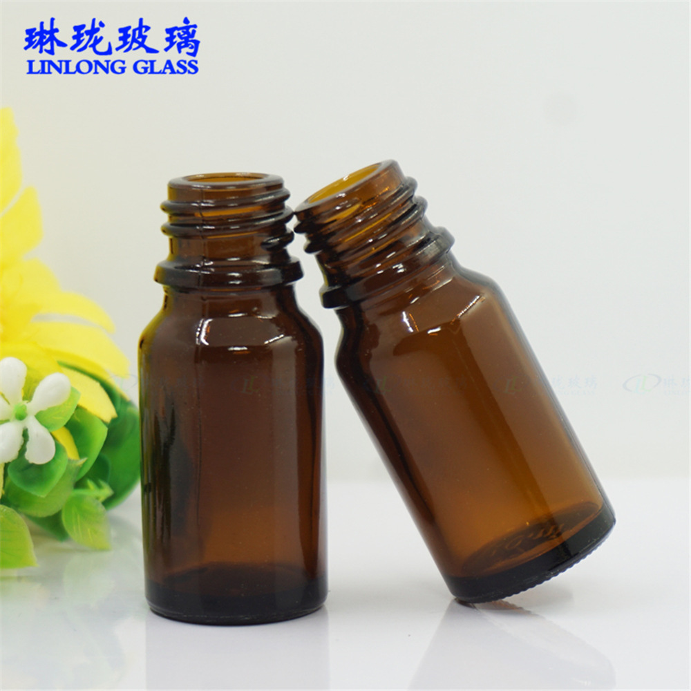  10ML棕色精油瓶 模制玻璃瓶 化妆品包装 