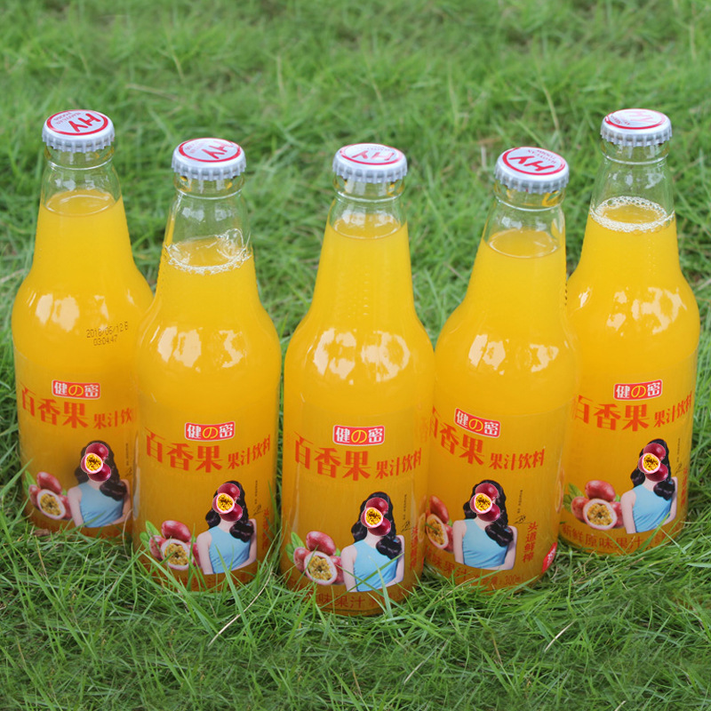 网红百香果鲜活夏饮料 300ml*24果蔬汁果汁抖音同款oem代加工果汁|ms