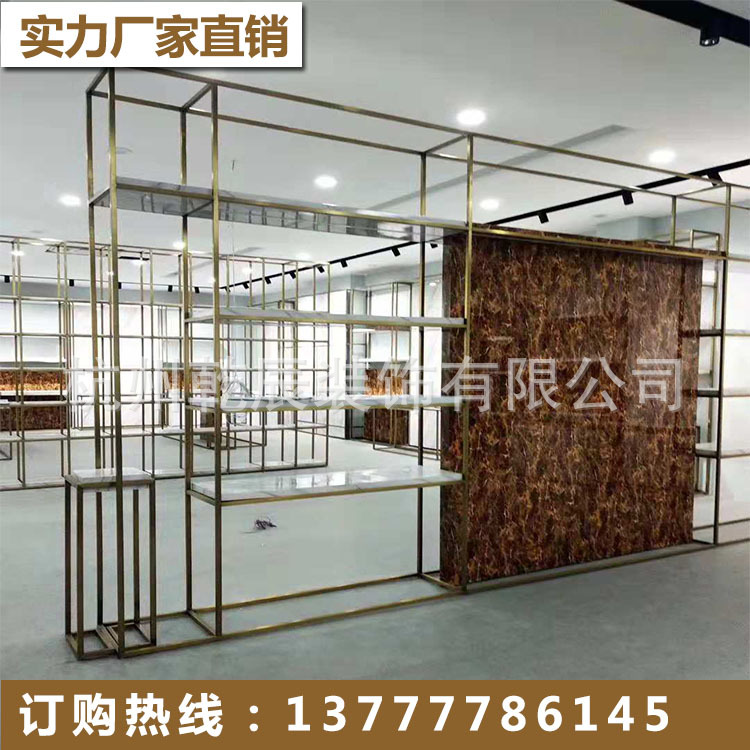 杭州服装展架展柜品牌铁艺木质展会展架a3相框厂家直销