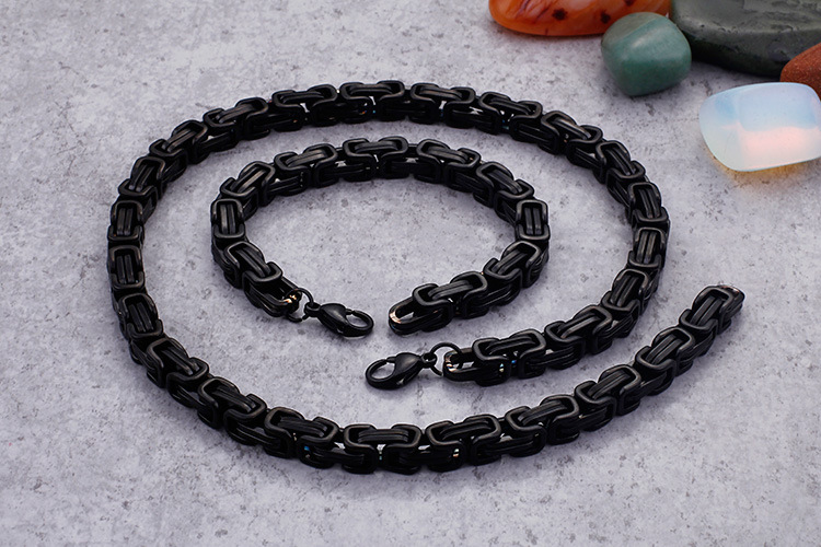 personalized hip hop stainless steel domineering emperor chain men's bracelets in various specifications_voghion.com