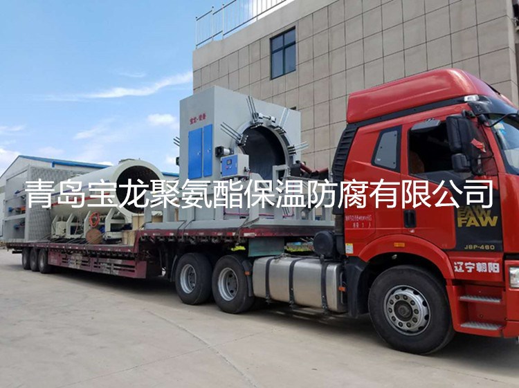 宝龙真空定径聚氨酯夹克直埋保温管生产线
