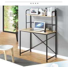 办公家具销量款可定制现代简约电脑桌板式办公桌书桌附带书架