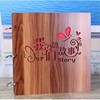 Wooden photoalbum for beloved, growth record book, handmade, 12inch