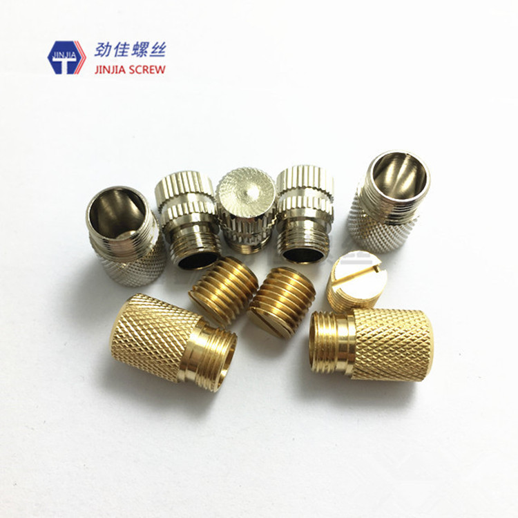 东莞厂家直销M2.0*3.5*3.0注塑螺母镶嵌式滚花铜螺母M3.0