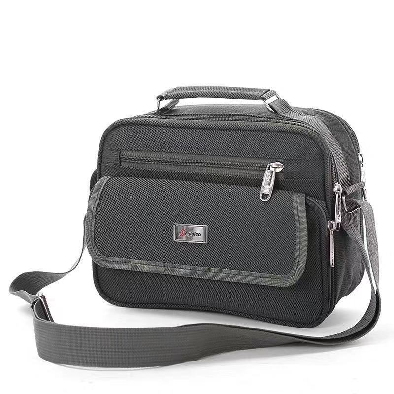 One Shoulder Oblique Cross Business Bag Women's General Multi-Functional Men's Bag Handbag Wear-Resistant Large Capacity Leisure Fashion Manufacturers Application Scenario
