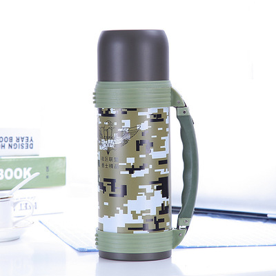 新款超大容量1.2L運動水壺旅遊壺304不鏽鋼保溫杯車載戶外保溫瓶