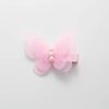 Cute shiffon hairgrip for princess from pearl with bow, children's hair accessory, Korean style