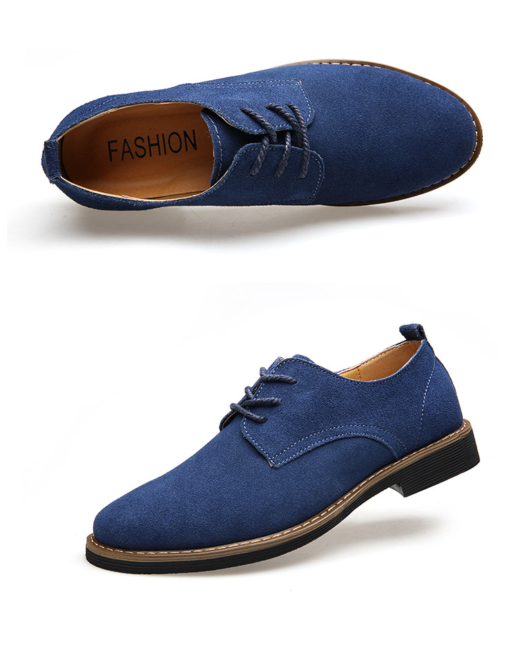 Scarpe eleganti uomo in camoscio casual a punta basso profilo_voghion.com
