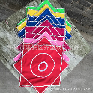 Special Vertical Turning Thickeneded Linen Dance Handkerchief for Grade Examination, Silk Flower, Two-person Turning Handkerchief, Dance Handkerchief, Square Dance Octagonal Scarf