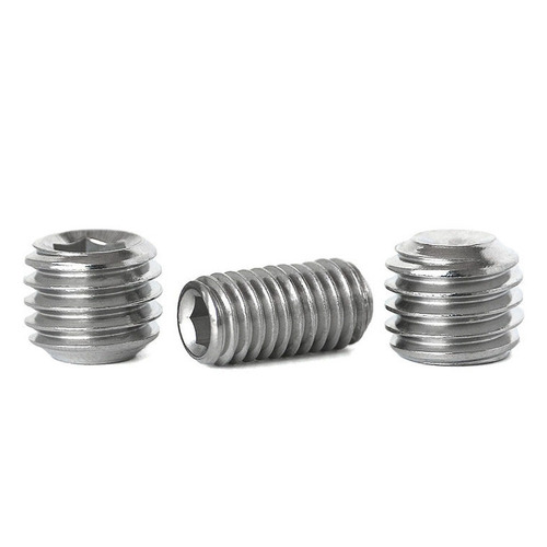 304 stainless steel hexagon socket set screw DIN916 stop jack screw concave end machine screw M2-M12
