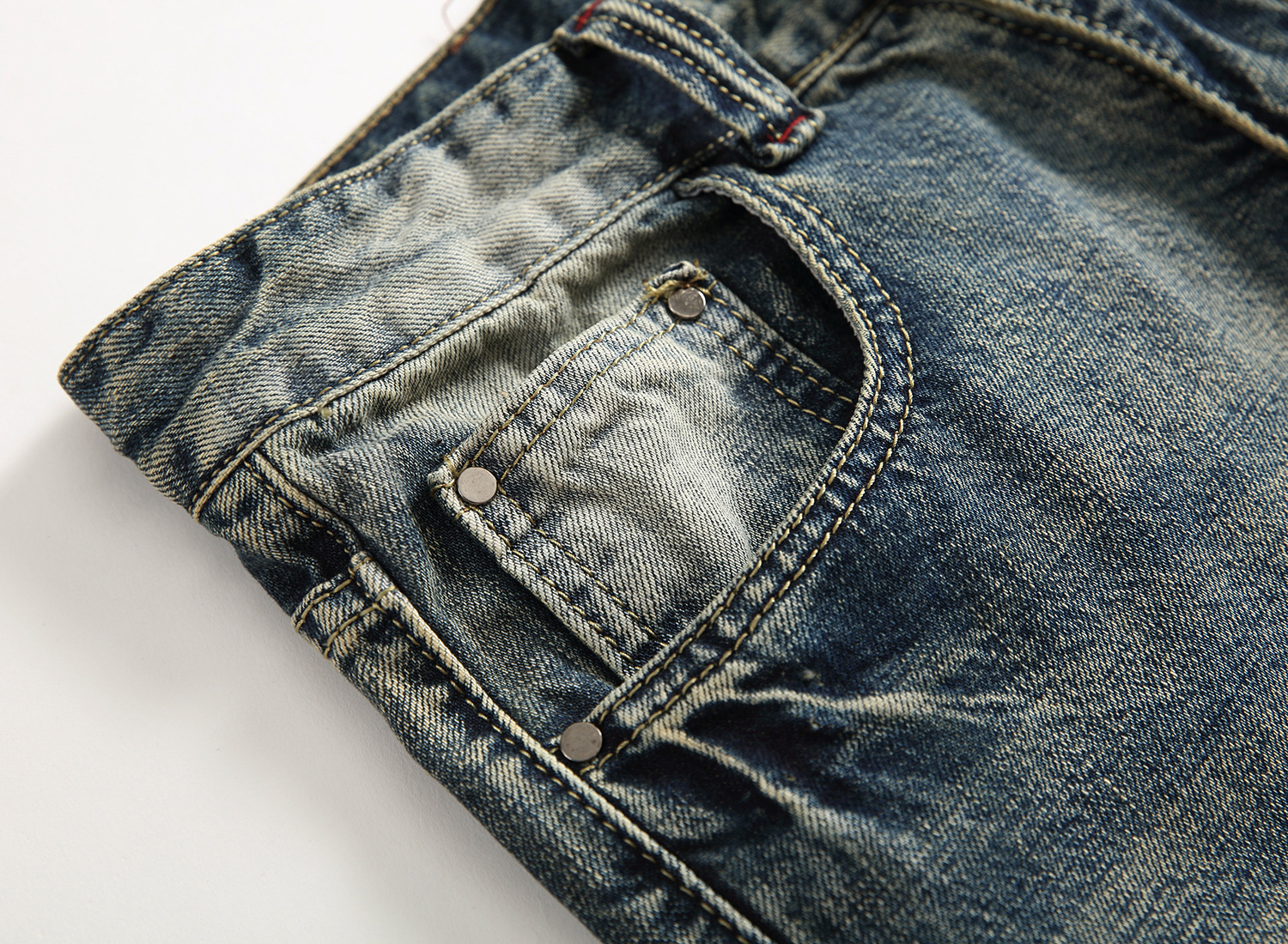 boy Cross-Border Exclusive Foreign Trade Ripped European And American Fashion Slim Fit Trendy Straight Men's Jeans_viptrois.com