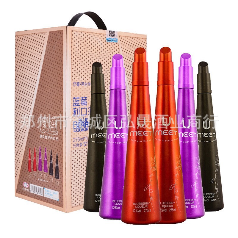 批发供应欢乐颂同款悠蜜蓝莓利口酒275ML 8度12度都有货|ru