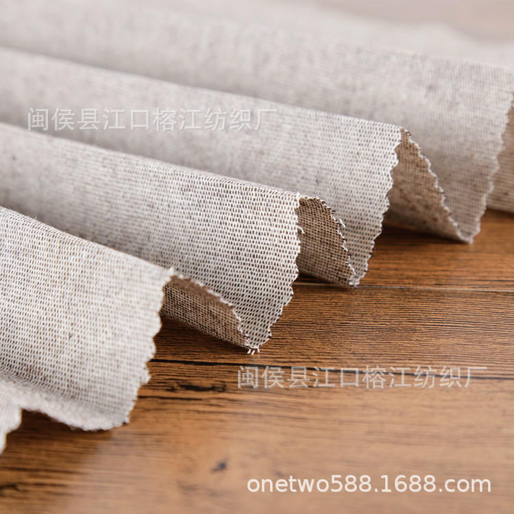 Factory Direct Sales Custom-woven European and American Hot-selling Home Storage Cloth Plain Black, White, Blue and White Yarn-dyed Polyester-cotton Interwoven Fabric