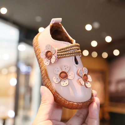 Princess shoes children leather shoes 2018 Autumn and winter new pattern Female baby Baby leather shoes girl Single shoes wholesale