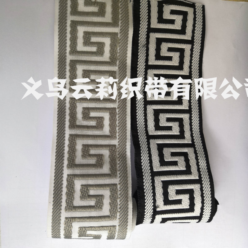 2.5cm5.8cm无弹力回型织带 民族风电脑提花带 厂家批发加工定制