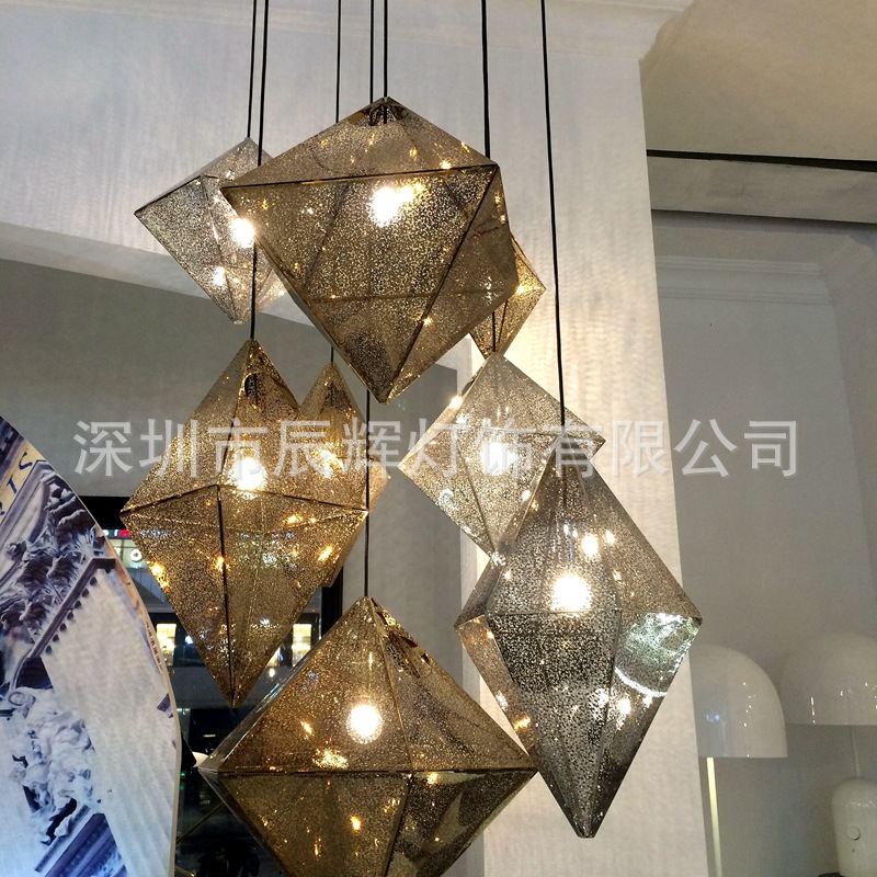 促销简约现代不锈钢几何造型灯具个性餐厅咖啡厅酒吧装饰金属吊灯-阿里巴巴