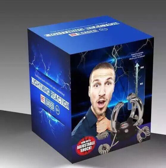 Multi party tabletop game lightning, lightning reaction four person electric hand game console toy, lie detector