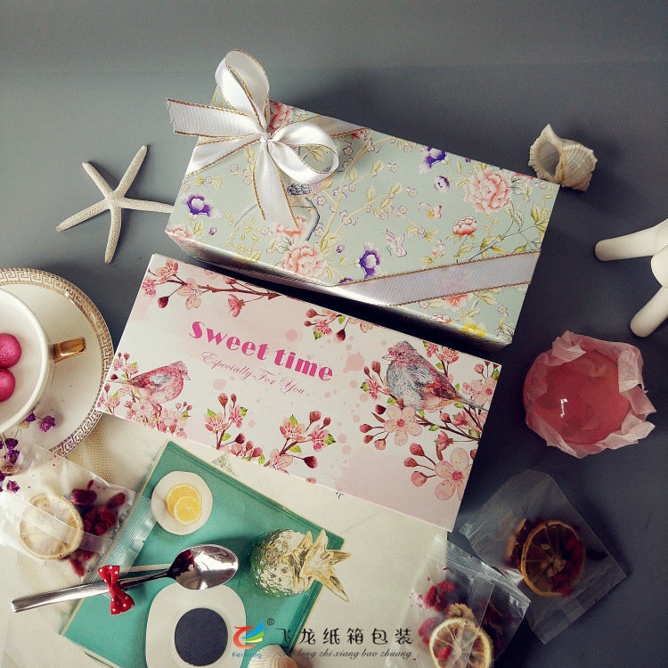 玫瑰花茶包装盒红糖黑糖礼盒燕窝纸盒水果花茶果冻包装盒
