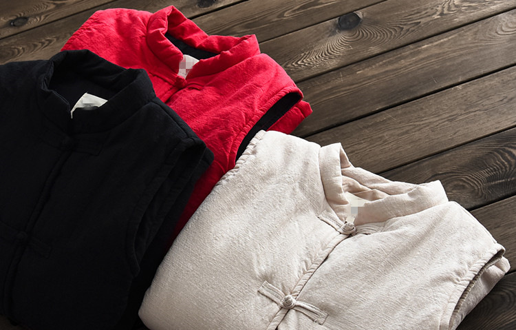 Gilet femme NIAN BAIXIU SPINNING en Chanvre - Ref 3316222 Image 13