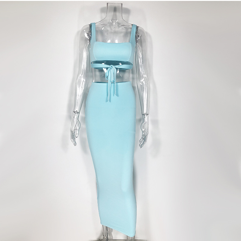 Model wearing dress