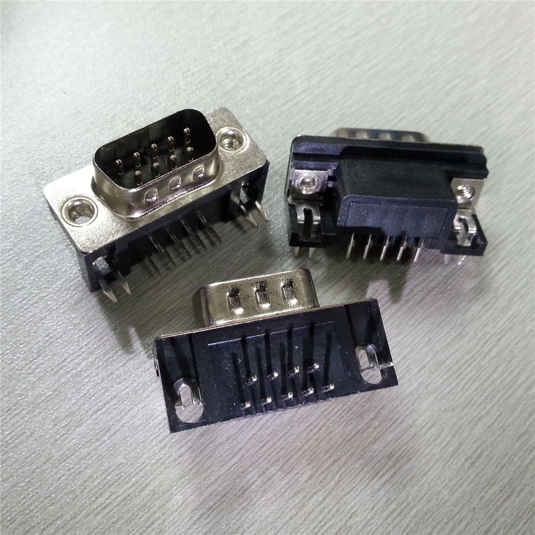生产各种db9pin公座  2排9芯连接器 串口头 矩形d-sub9针公头