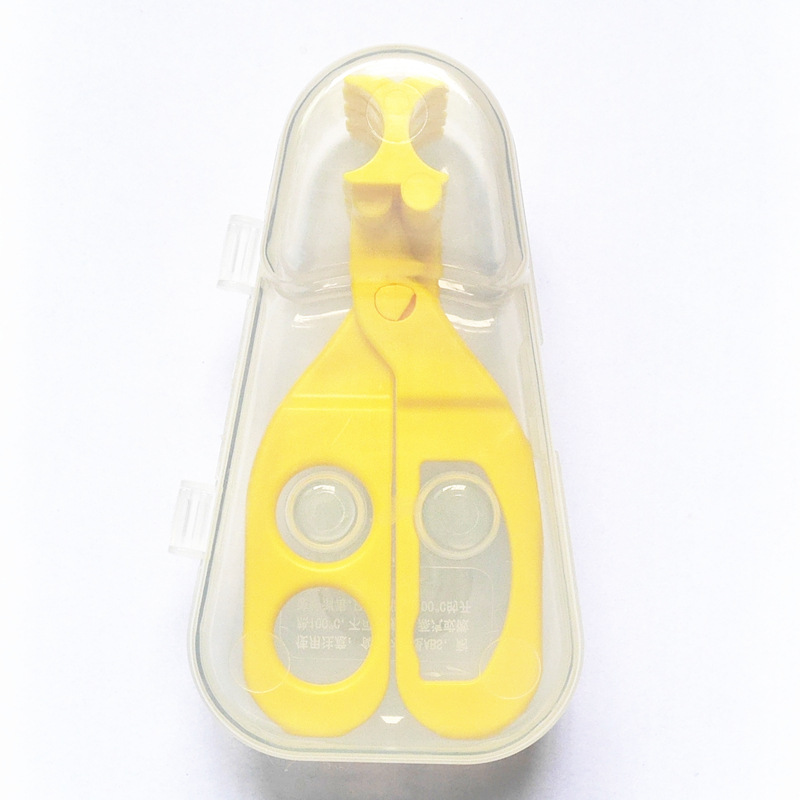 批发婴儿多功能食物剪宝宝碾碎万能剪辅食剪刀喂食儿童餐具盒装