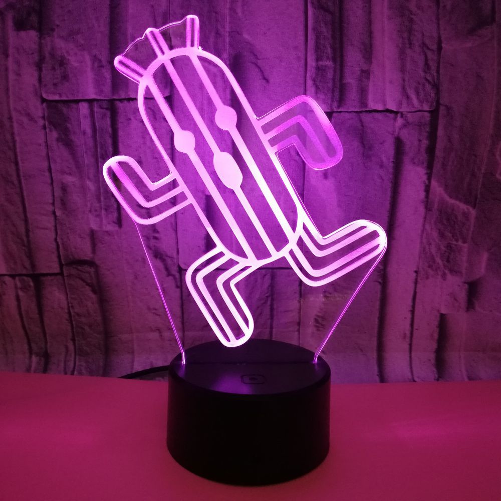 Cactus 3D Lamp