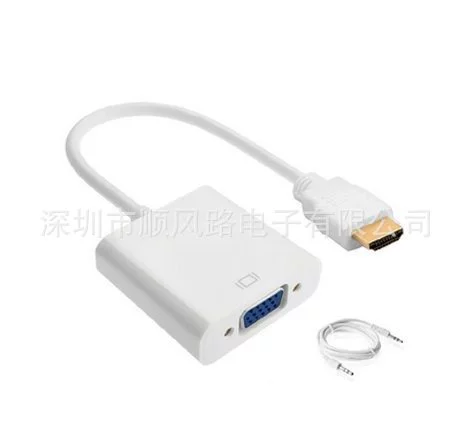 Свободный шелковый принт HDMI на VGA с аудио питание высокого разрешения видео соединение HDMI на VGA поворотная проводка