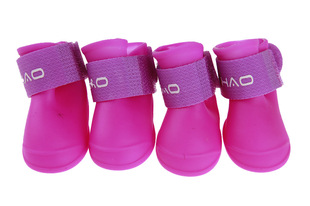 ♔ Dog Shoes Pet Rain Boots Puppy Bichon Schnauzer Pomeranian Poodle Teddy Rubber Shoes Rainproof Summer