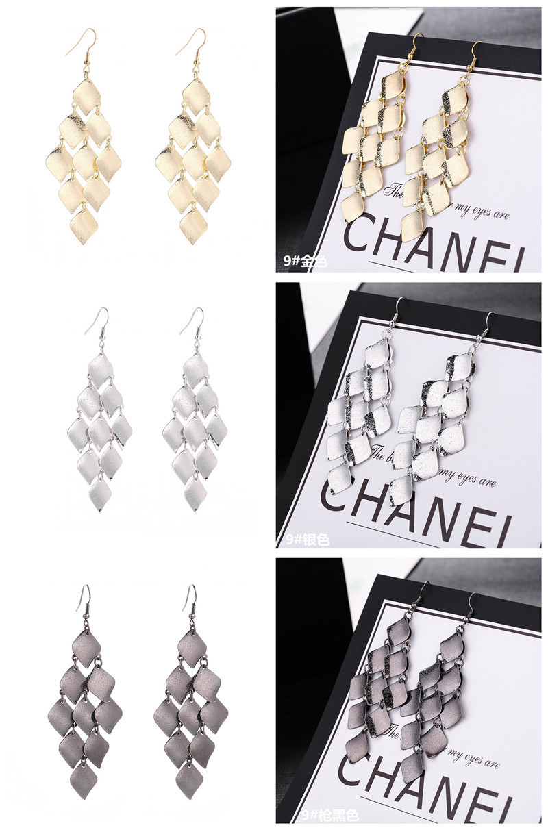Fashion Leaf Metal Plating Womenu0027S Drop Earrings 1 Pair