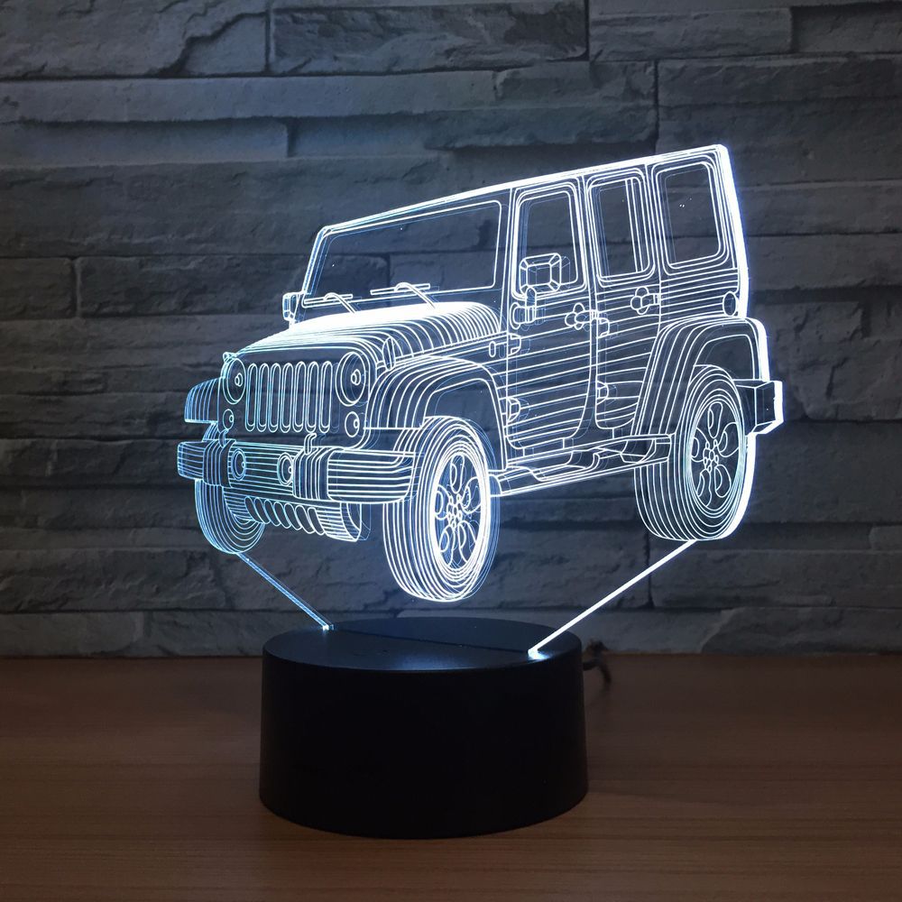 亚克力小夜灯3d立体视觉七彩