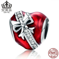 艾芙樂情人節愛的贈禮散珠S925純銀女DIY手鍊配件飾品珠子SCC741