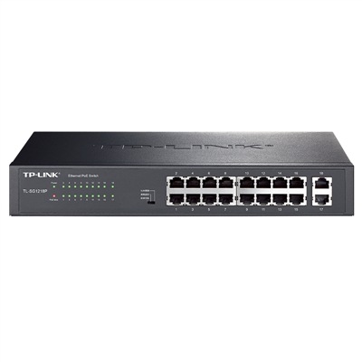 适用TP-LINK TL-SG1218P 16口全千兆以太网PoE交换机/16GE(PoE)+2