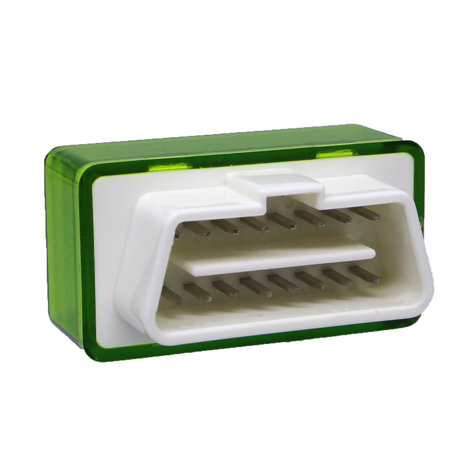 OBD外壳 白色头子透明绿色外壳