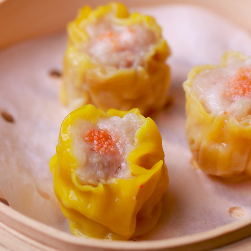 今逸港式茶餐厅食材蟹籽烧卖 速冻半成品供应特色餐厅茶楼批发