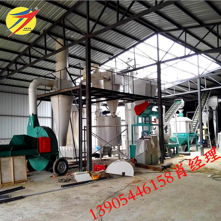 全自动配置的牛羊养殖大型秸秆颗粒饲料机苜蓿草颗粒制粒生产线