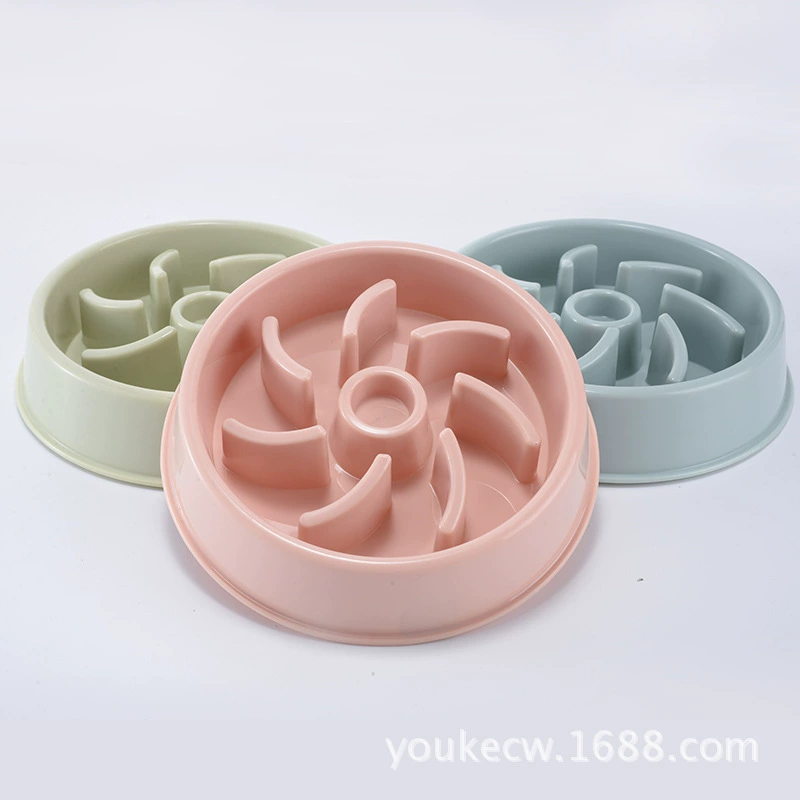 Домашнее Животное учится есть медленный корм миска для собак пластиковая собака против удушья Чаша творческий милый нескользящий коврик производители чаш оптом