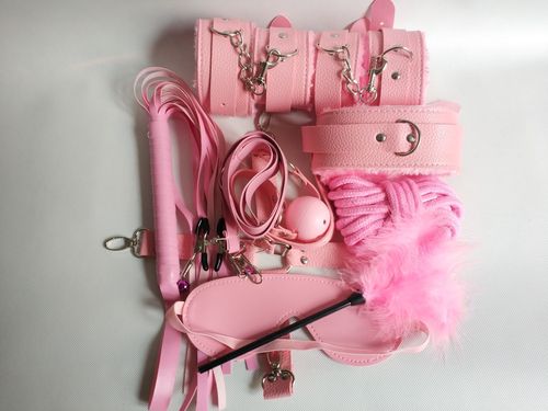 Interesting ten-piece plush leather set of 10 adult sex toys, bondage, alternative couple sex products wholesale