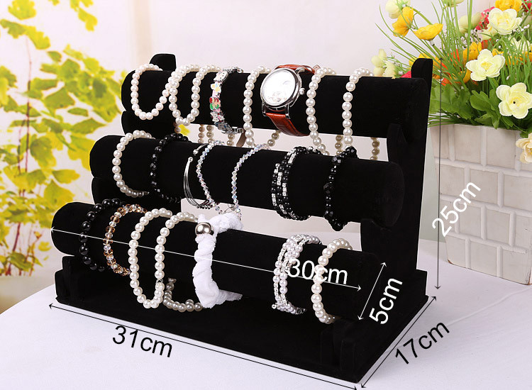 1 Piece Quantity Modern Style Solid Color Flannel Jewelry Rack