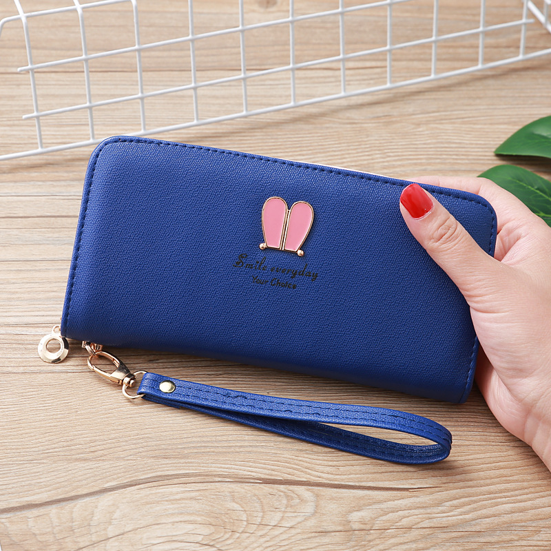 Korean Rabbit Ear Zipper Long Wallet display picture 31