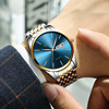 Men's quartz watches, swiss watch, steel belt for leisure, waterproof calendar, wholesale, simple and elegant design
