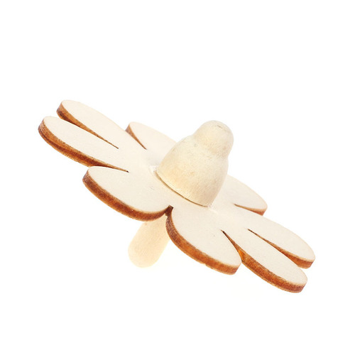 White embryo wooden top children's painting color painted top diy handmade creative material kindergarten hand-painted