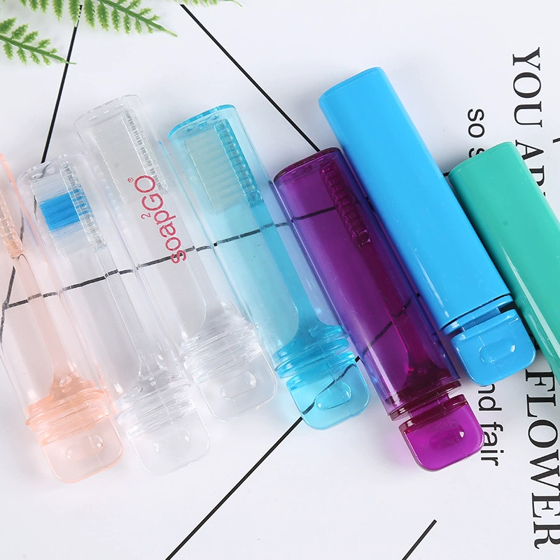 Фабрика прямого воздуха отель корпус квадратная трубка складной зубная щетка Путешествия Портативная зубная щетка