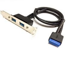 USB 3.0 档板线 档板铁片8CM 、12CM 电脑主机USB 3.0内