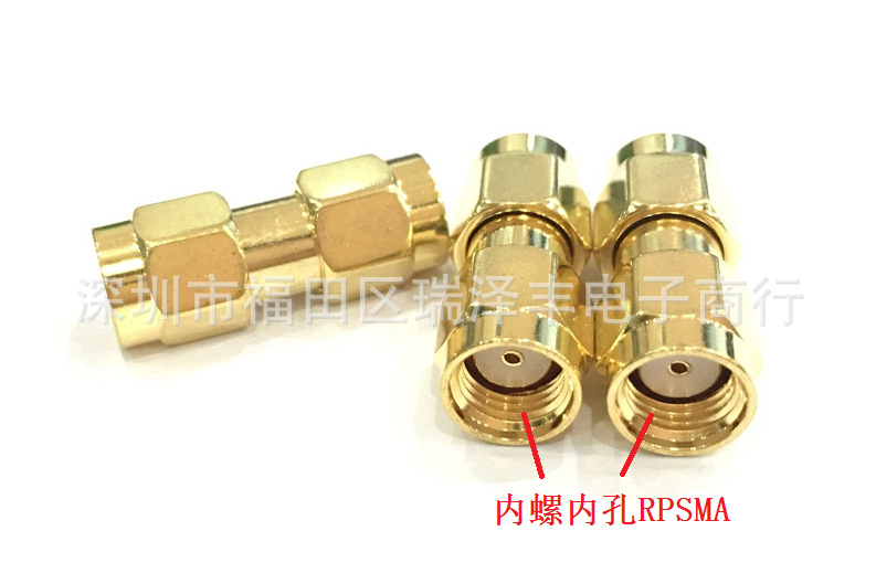 供应RP SMA-JJ转接头内螺内孔转内螺内孔纯铜镀金转接头