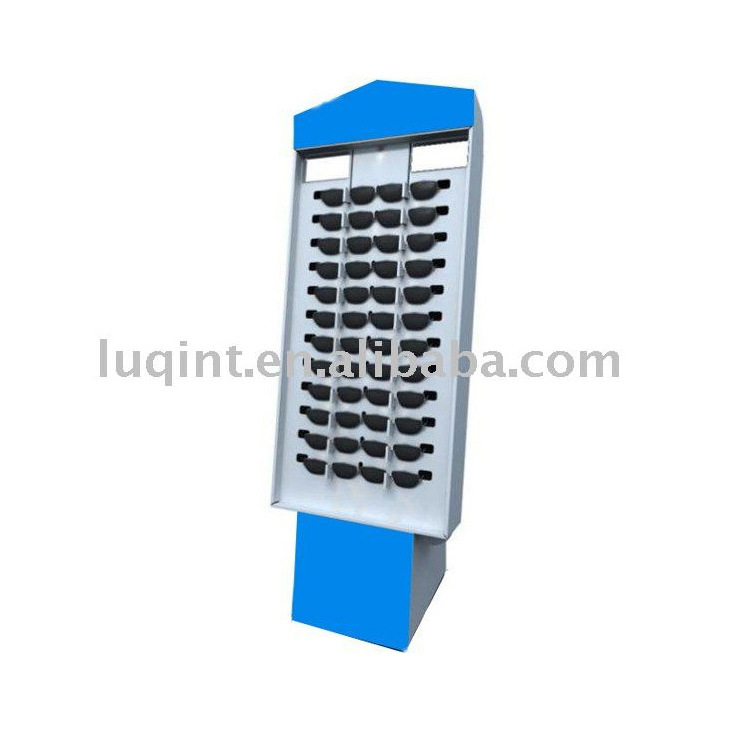 墨镜太阳镜平光镜等纸货架 挂钩落地纸展示架