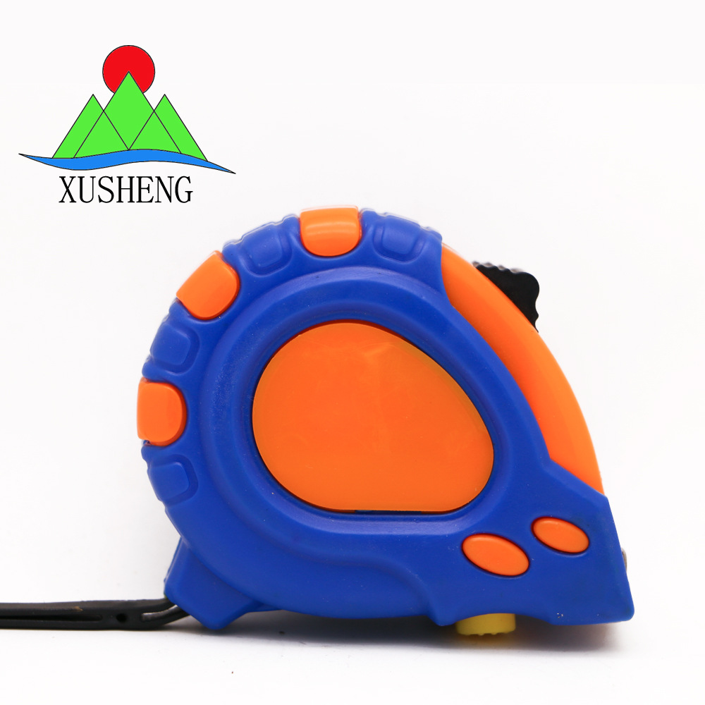 卷尺厂家 供应5米三制动ABS塑料皮套卷尺 虞城钢卷尺 定做LOGO